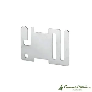 União de encaixe para fita 40 mm em poste de madeira