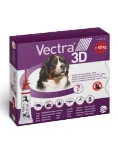 Vectra 3D para Cães mais de 40 kg (3 pipetas): Desparasitante Externo