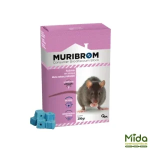 Veneno de rato MURIBROM EXPRESS BLOCK ISCA, mata ratos e camundongos (Brodifacoum)