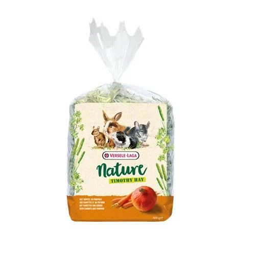 VERSELE FENO NATURE TIMOTHY HAY CARROT & PUMPKIN 500GR - Image 2