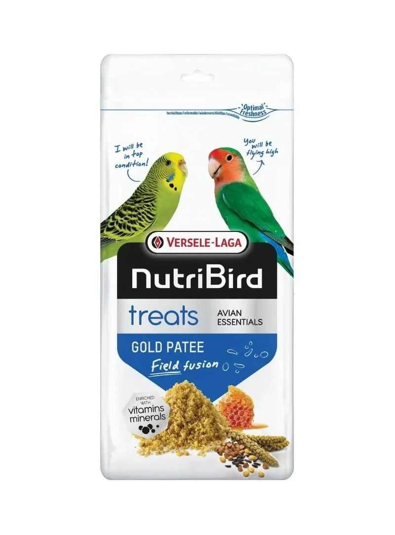 Versele-Laga NutriBird Treats Gold Patee Field Fusion – Papa húmida para aves 250 g