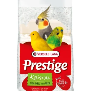 Versele-Laga Prestige Kristal Shell Sand White – Areia de conchas para fundo de gaiola