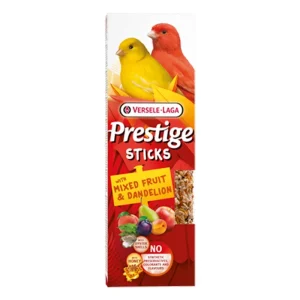 Versele-Laga Prestige Sticks Canários com Frutos Mistos e Dente-de-leão – 2 x 30 g