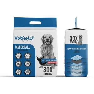 Vetfield Waterfall Training Pads Tapetes Higiénicos Absorventes para Cães