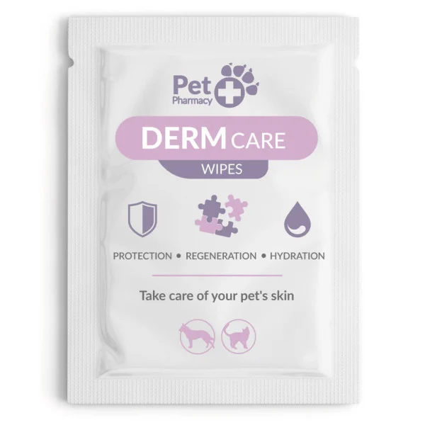 Vetfood – DermCare Wipes – Toalhitas Antifúngicas e Antibacterianas para a Pele - Image 2