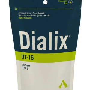 VetNova Dialix UT-15 30 chews – Suplemento urinário para cães e gatos