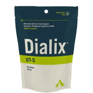 VetNova Dialix UT-5 30 chews – Suplemento urinário para cães e gatos