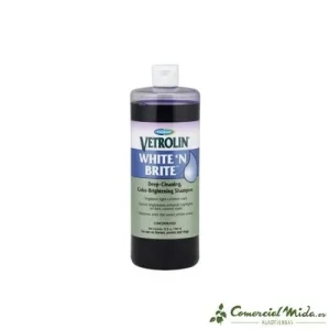 VETNOVA Vetrolin White’n Brite Shampoo 946 ml para cães e cavalos