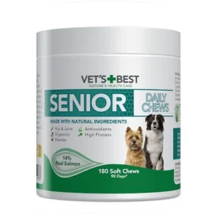 Vet's Best Senior Daily Chews Salmão