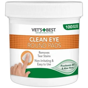 Vet’s Best Toalhitas para Limpeza dos Olhos de Cães com Aloé Vera