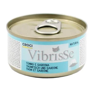 Vibrisse Atum e Sardinha 70g – Lata para Gatos – Alimento húmido natural