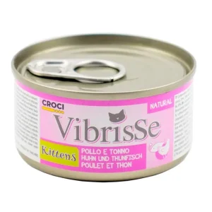 Vibrisse Kitten Atum e Frango 70g – Alimento húmido para gatinhos