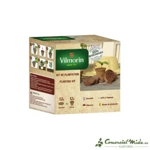 VILMORIN Kit 12 potes + 12 tabletes de coco comprimido