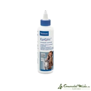 VIRBAC EpiOtic 125 ml gotas para limpeza de orelhas de animais de estimação