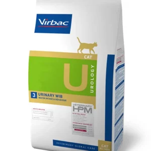 Virbac Veterinary HPM U3 Urology Water Intake & Behaviour – Alimento seco para gatos com problemas urinários