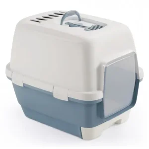WC Cathy Clever & Smart para gatos – Stefanplast – Cor do Produto: Azul claro