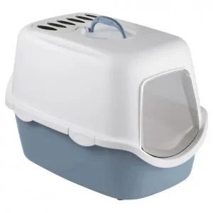 WC CATHY com filtro para gatos – Stefanplast – Cor do Produto: Azul claro