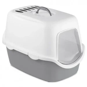 WC CATHY com filtro para gatos – Stefanplast – Cor do Produto: Cinzento claro