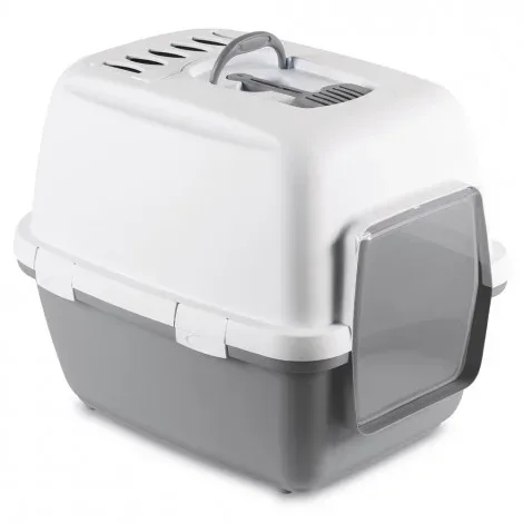 WC Cathy Comfort para gatos – Stefanplast – Cor do Produto: Cinzento