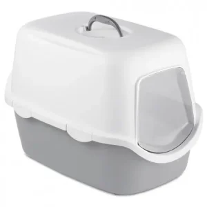 WC CATHY para gatos – Stefanplast – Cor do Produto: Cinzento claro