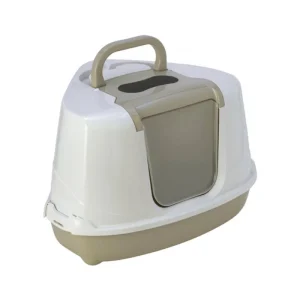 WC Fechado de Canto para Gatos Flip Cat Corner com Pá da Moderna