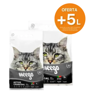 Weego Carvão Ativo Areia Aglomerante 15L + 5L Grátis