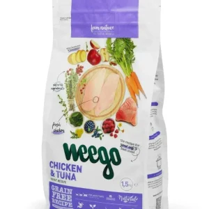 Weego Chicken & Tuna Adult – Alimento seco sem cereais para gatos adultos