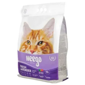 Weego Fresh Lavender – Areia aglomerante de bentonite para gatos com aroma a lavanda