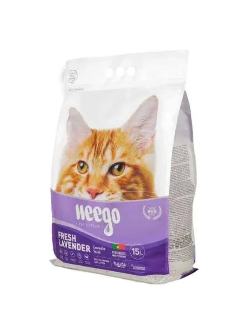 Weego Fresh Lavender – Areia aglomerante de bentonite para gatos com aroma a lavanda