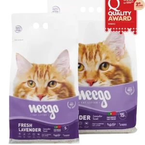 Weego Fresh Lavender – Areia Aglomerante Natural com Aroma a Lavanda para Gatos