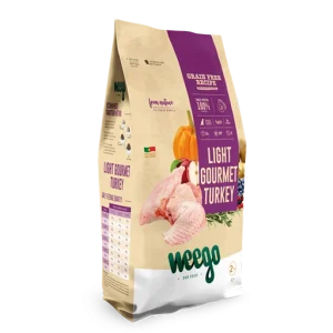 WEEGO GRAIN FREE LIGHT GOURMET TURKEY – Receita senior e light