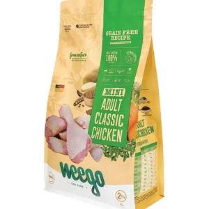 Weego Grain Free Mini Adult Classic Chicken – Alimento seco sem cereais para cães adultos pequenos
