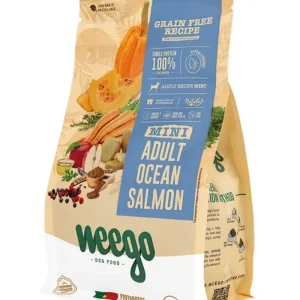Weego Grain Free Mini Adult Ocean Salmon – Alimento seco sem cereais para cães adultos pequenos