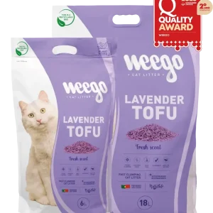 Weego Lavender Tofu – Areia Aglomerante Natural com Aroma a Lavanda para Gatos