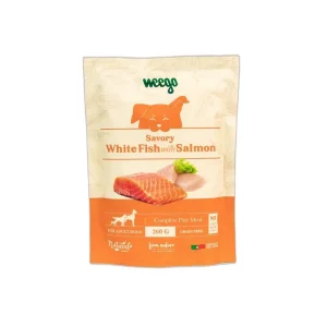Weego Savory White Fish with Salmon Alimento Húmido Sem Cereais para Cães Adultos