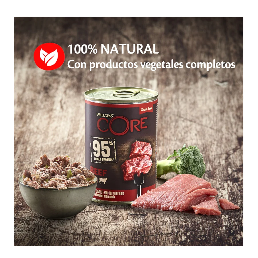 Wellness Core Adult carne e brócolos lata para cães - Image 2