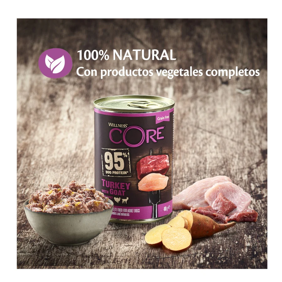 Wellness Core peru e cabra lata para cães - Image 2