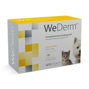 WePharm WeDerm Suplemento para Pele e Pelo de Cães e Gatos