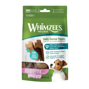 Whimzees Puppy XS/S Snacks Dentários Naturais para cães