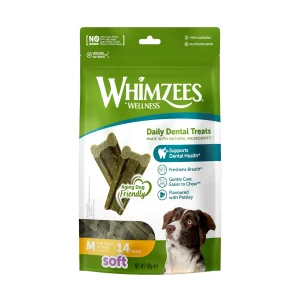 Whimzees Soft Value Bags M Dental Snacks para cães