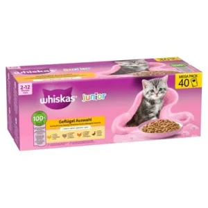 Whiskas Junior Saquetas frescas 40 x 85 g