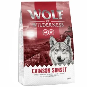 Wolf of Wilderness "Crimson Sunset" com cordeiro e cabra - sem cereais