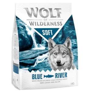 Wolf of Wilderness Soft Blue River com salmão - sem cereais