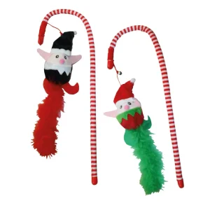 Xmas Elf Toy Cat Wand – Cores Sortidas