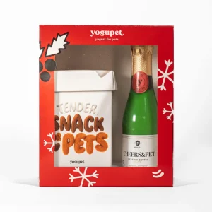 Yogupet – Caixa de Natal com Champanhe + Caixa de Snacks Macios