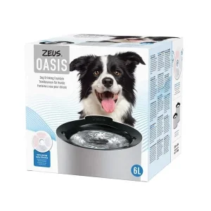 Zeus Cascade Drinking Fountain 6L com Top Inox
