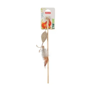 Zolux ETHI’CAT Cardboard Ball Fishing Rod Varinha com Bola em Cartão para Gatos