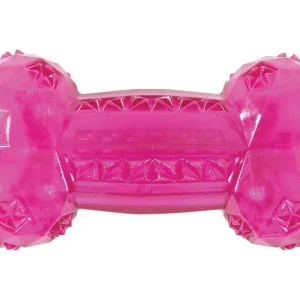Zolux Puppy Pop Osso em TPR Rosa para Cães 12cm