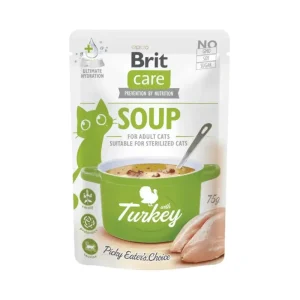 🌱 Comida húmida Brit Care Cat Soup Peru | Hidratação extra